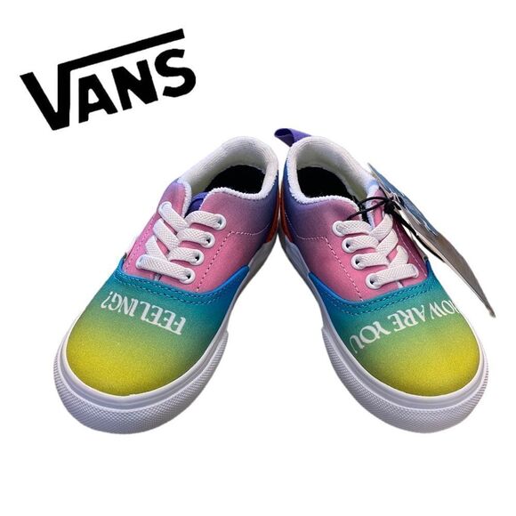 NEW Vans Toddler Era Elastic Lace Colorful Sneakers 6 7 8 9 - Picture 3 of 7